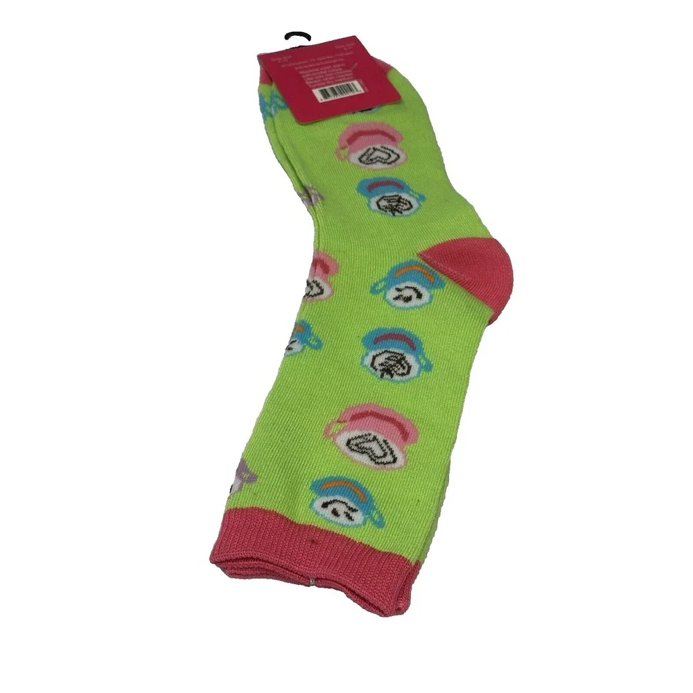 everbright womens high crew socks 1 pair size 9-11 COFFEE‎ LATTE green